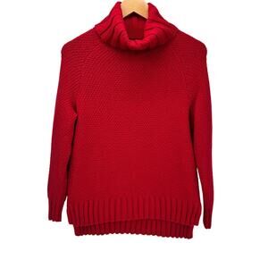 Patagonia Turtleneck Sweater Womens Small Off Country Pullover Knit Red Comfy
